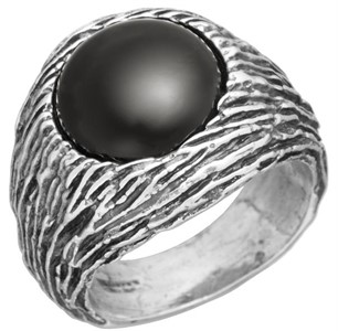 Anello Graffiato Onice