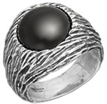 Anello Graffiato Onice