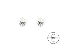 Orecchini in Arg. con Perle