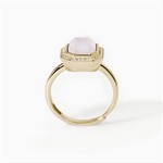 Anello taglio ottagonale con madreperla