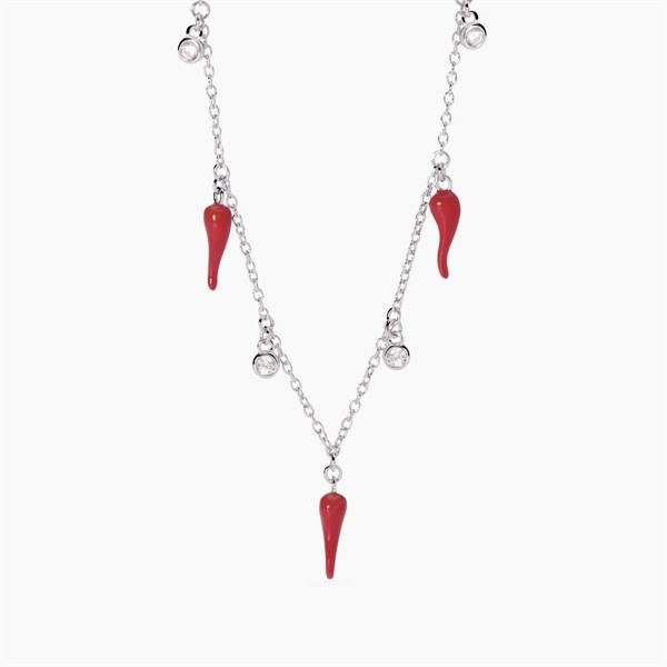 Girocollo con cornetti smaltati