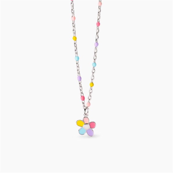 Girocollo da bambina con fiorellino