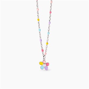 Girocollo da bambina con fiorellino