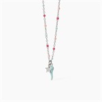 Girocollo multicolor da bambina con cornetto