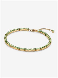 Bracciale Tennis Cristalli Verdi