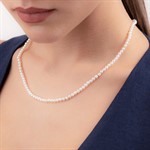 Collana in Oro 18kt e Microperle