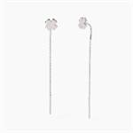 Orecchini pendenti con quadrifoglio