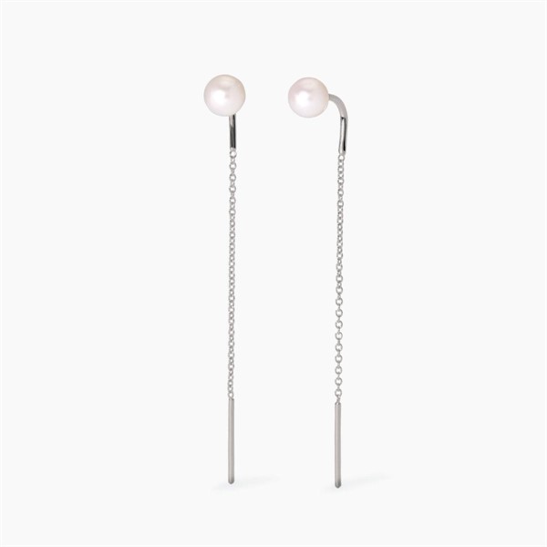 Orecchini pendenti con perle coltivate