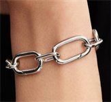 Bracciale Maglia Link Grande con 3 Link Apribili