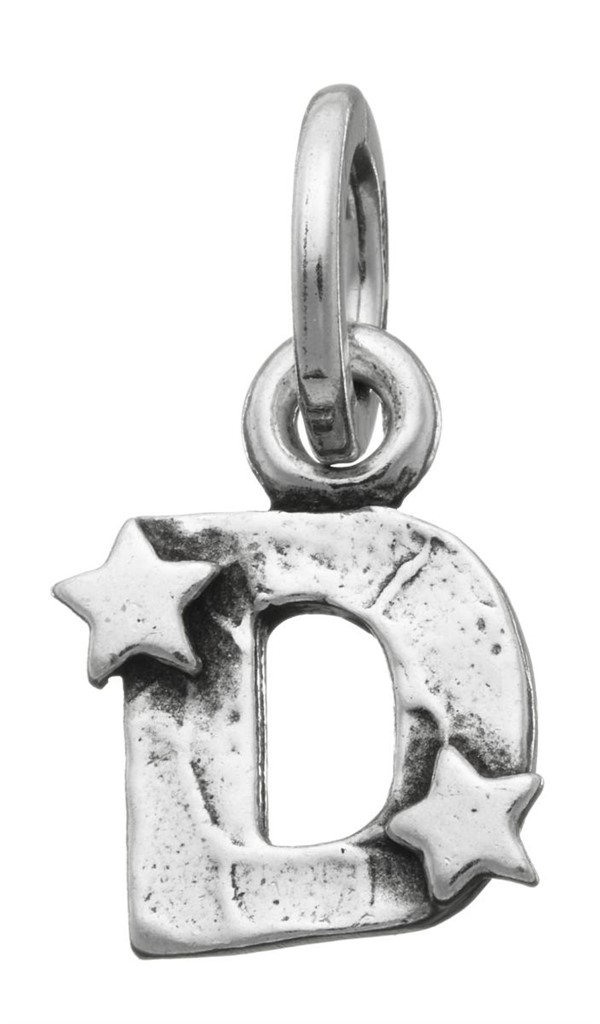 Charm Lettera Stelle D