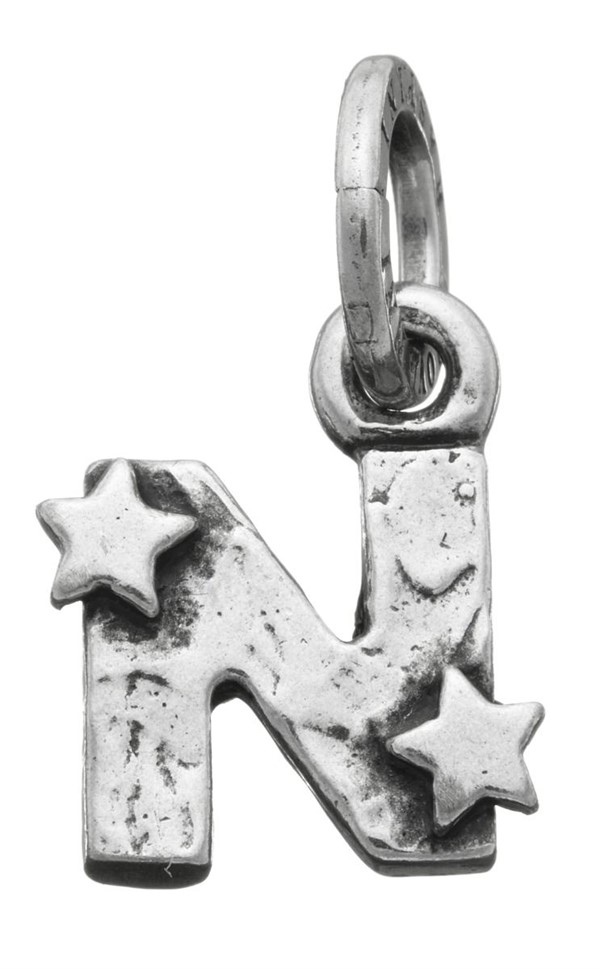 Charm Lettera Stelle N