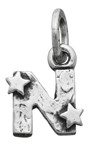Charm Lettera Stelle N