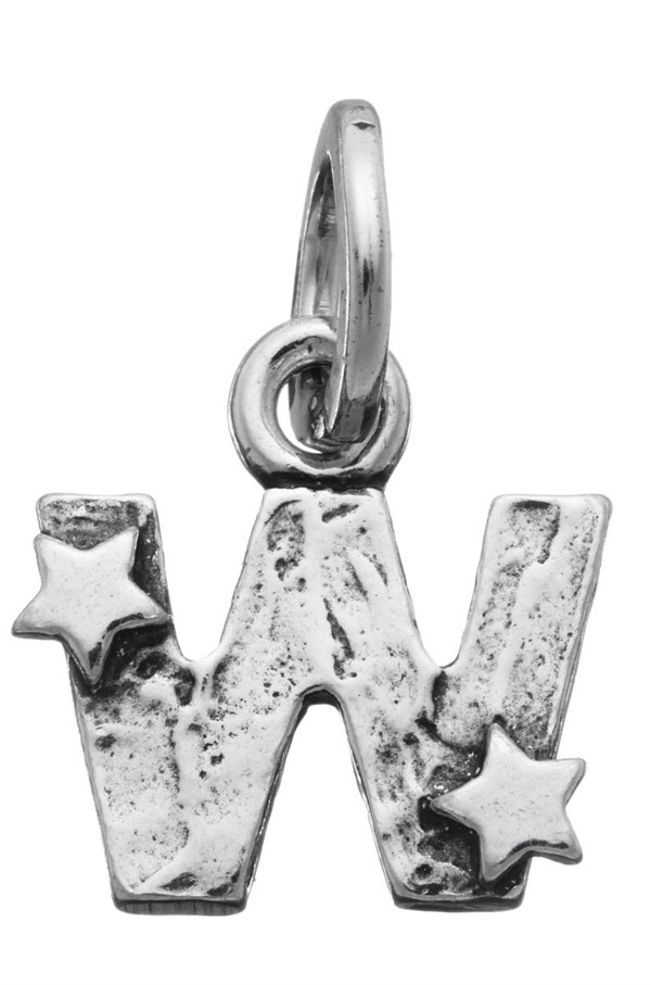 Charm Lettera Stelle W
