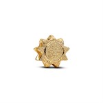 Mini Charm a forma di Cuore testur. placc. oro 14kt