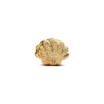 Mini Charm a forma di Conchiglia testurizzata placc.oro 14kt