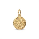 Medaglione Rondine Placc. Oro 14kt e Zirconi