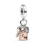 Charm Pendente Chiav e Cuore