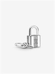 Charm Pendente Lucchetto e Chiave dell'Amore