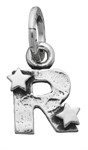 Charm Lettera R con Stelle