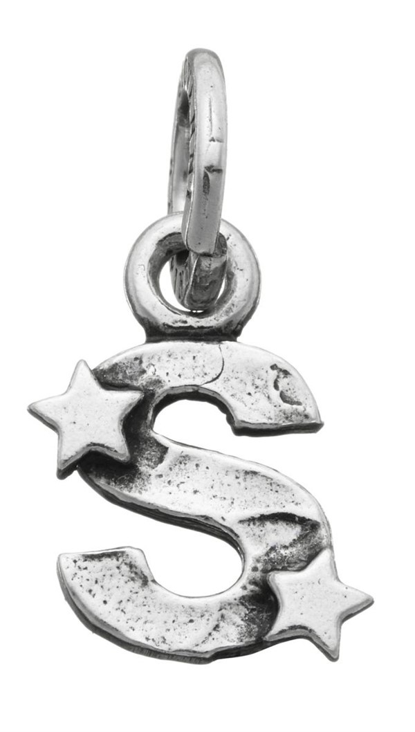 Charm Lettera S con Stelle