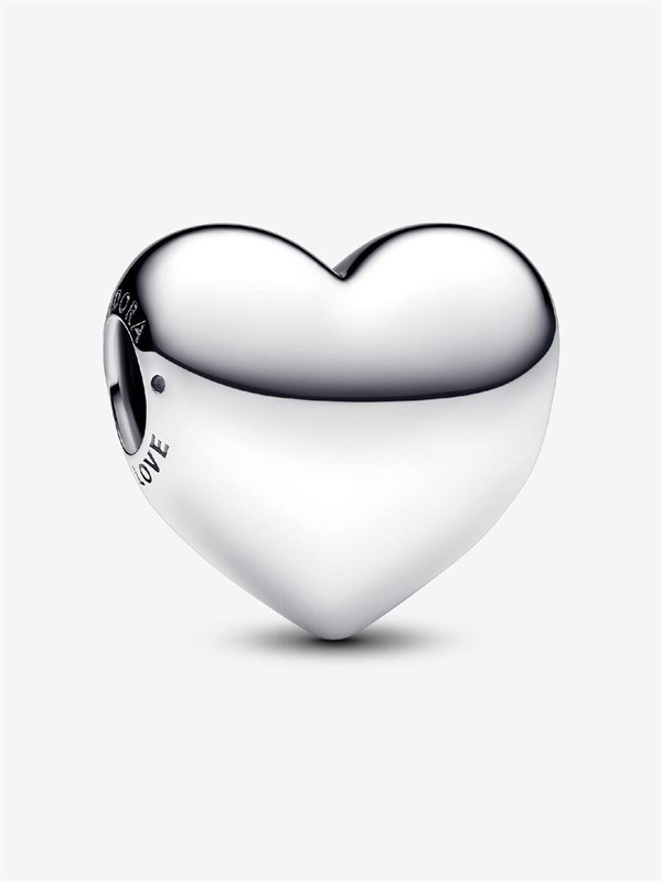 Ciondolo in argento sterling con cuore grande inciso