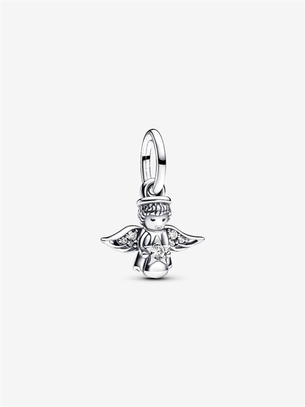 Charm Pendente Angelo con Zirconi