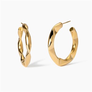 Orecchini poligonali dorati