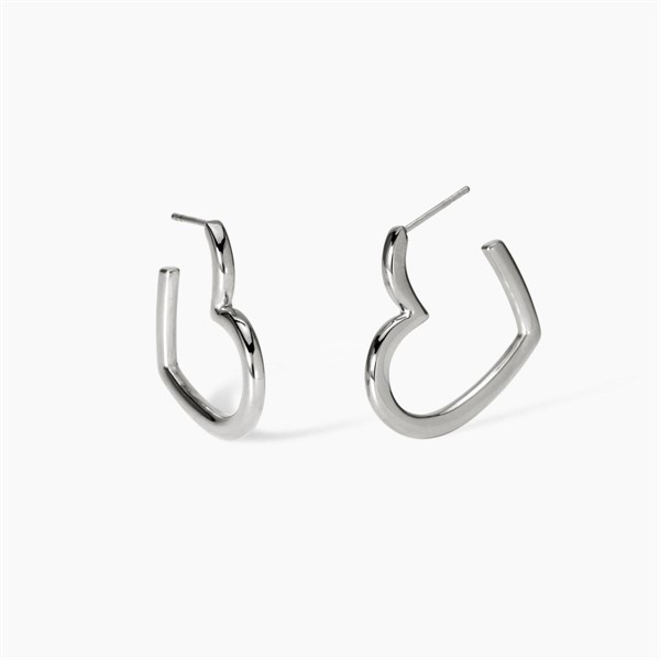 Orecchini a cerchio cuore