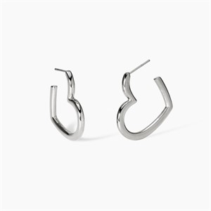 Orecchini a cerchio cuore