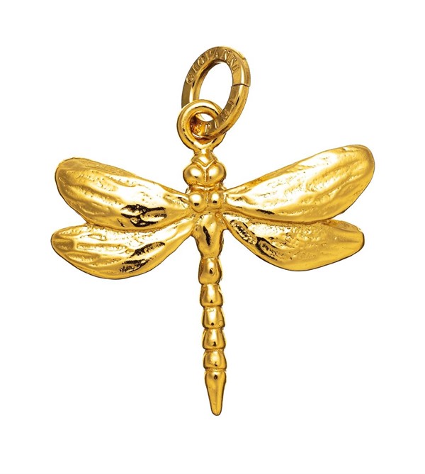 Charm Libellula Media Gold