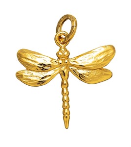 Charm Libellula Media Gold