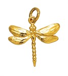 Charm Libellula Media Gold