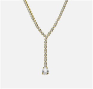 Collana corta in cristallo riviere