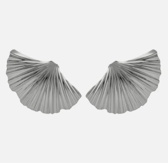 Orecchini a ventaglio corti