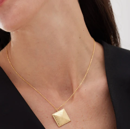 Collana corta con trama quadrata Good Morning