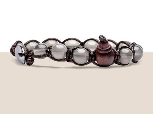 Bracciale Tibetano Tamashii Agata Ghiaccio
