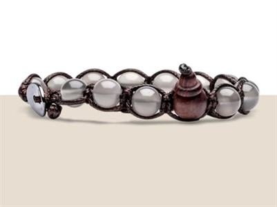 Bracciale Tibetano Tamashii Agata Ghiaccio