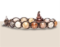 Bracciale Tibetano Tamashii Red Fossil Coral