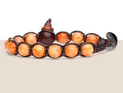 Bracciale Tibetano Tamashii Calcite Arancione
