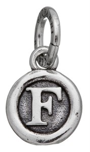 Charm Lettera Bottone F