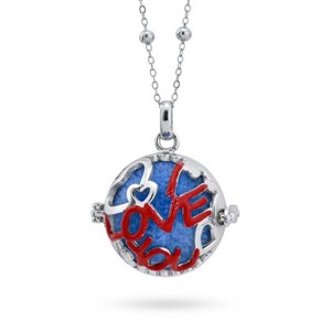 Collana con scrigno apribile e scritta romantica