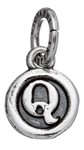 Charm Lettera Bottone Q