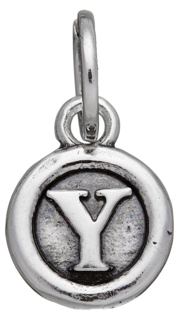 Charm Lettera Bottone Y