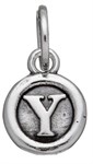 Charm Lettera Bottone Y