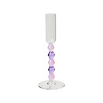 Candeliere H 18cm Rosa e Viola TREASURE - Henriette