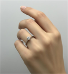 Anello Solitario con Diamante ct. 0.40