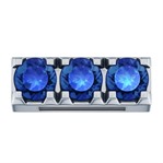 Trilogy in Oro Bianco e Zaffiri Blu