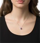 Collana Centro e Contorno con Rubino e Diamanti