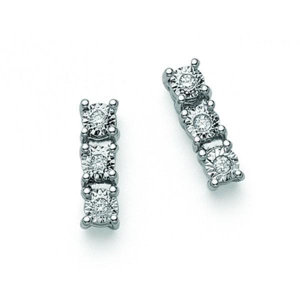 Orecchini Trilogy con Diamanti