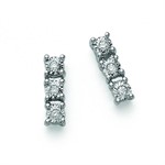 Orecchini Trilogy con Diamanti